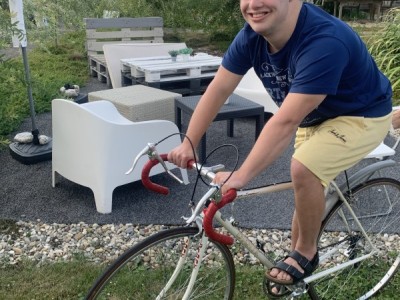 Hop hop gas er op! Ik fiets weer mee voor Tibo en zijn vrienden van Bindkracht!